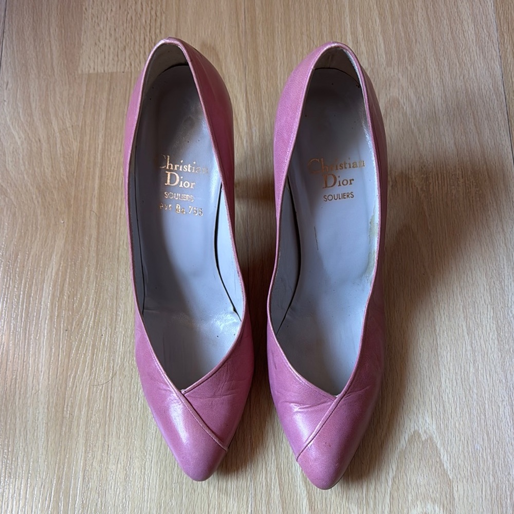 Dior Pink Leather Heels